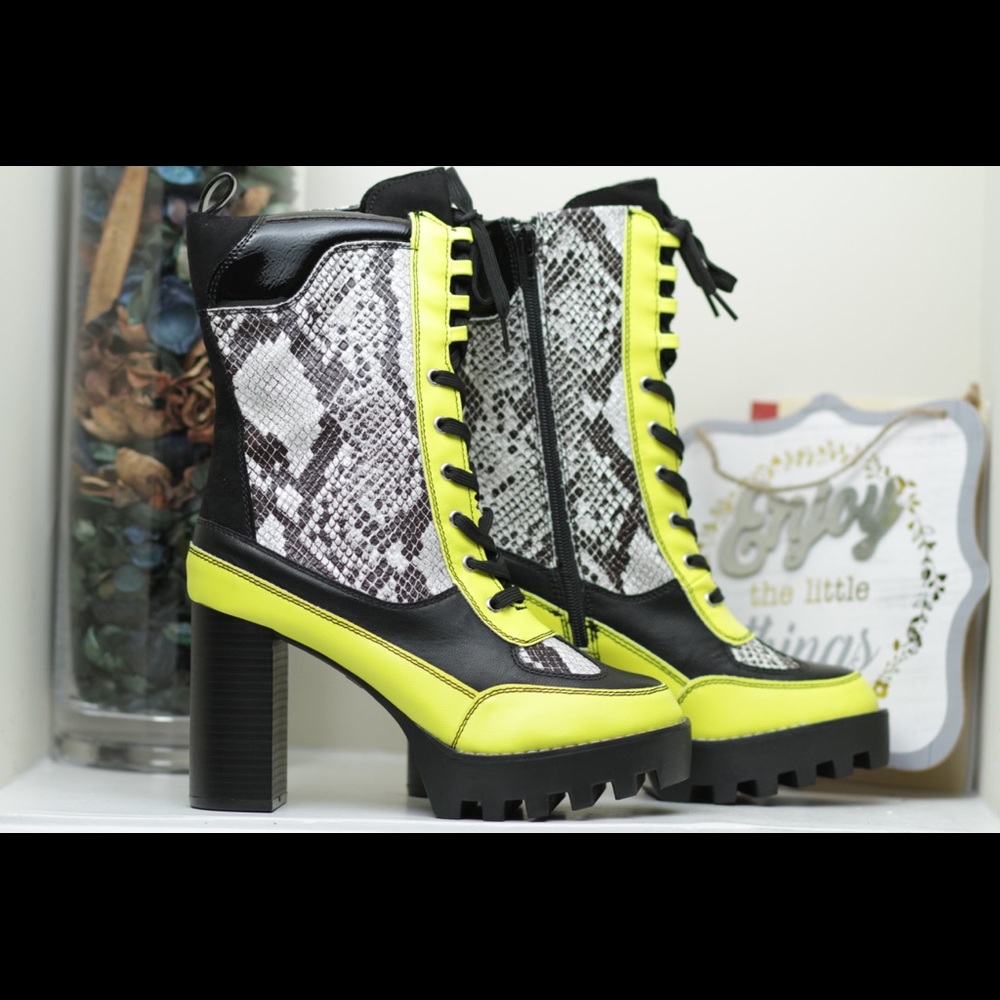 Fancy multi texture & color Boots
